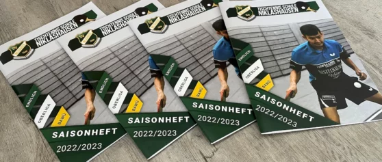 Referenz Print-Design: Tischtennis-Saisonheft 2022/2023 des SV Niklashausen
